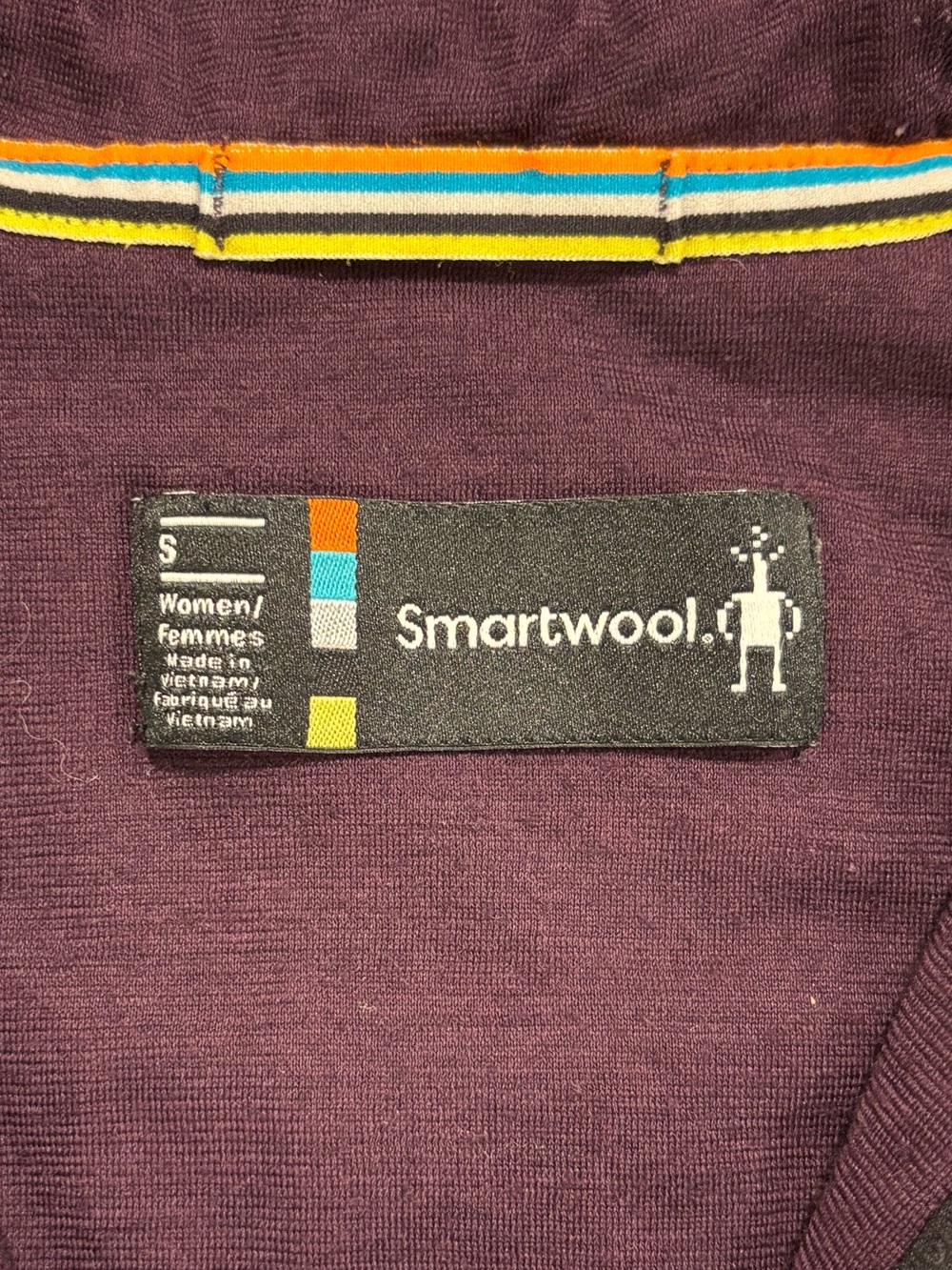 Smartwool Women’s Puffer Vest Hoodie Merino Wool Purple Small Gorpcore Outdoor - Picture 5 of 7